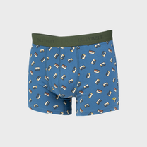Boxer in cotone biologico con stampa cassette