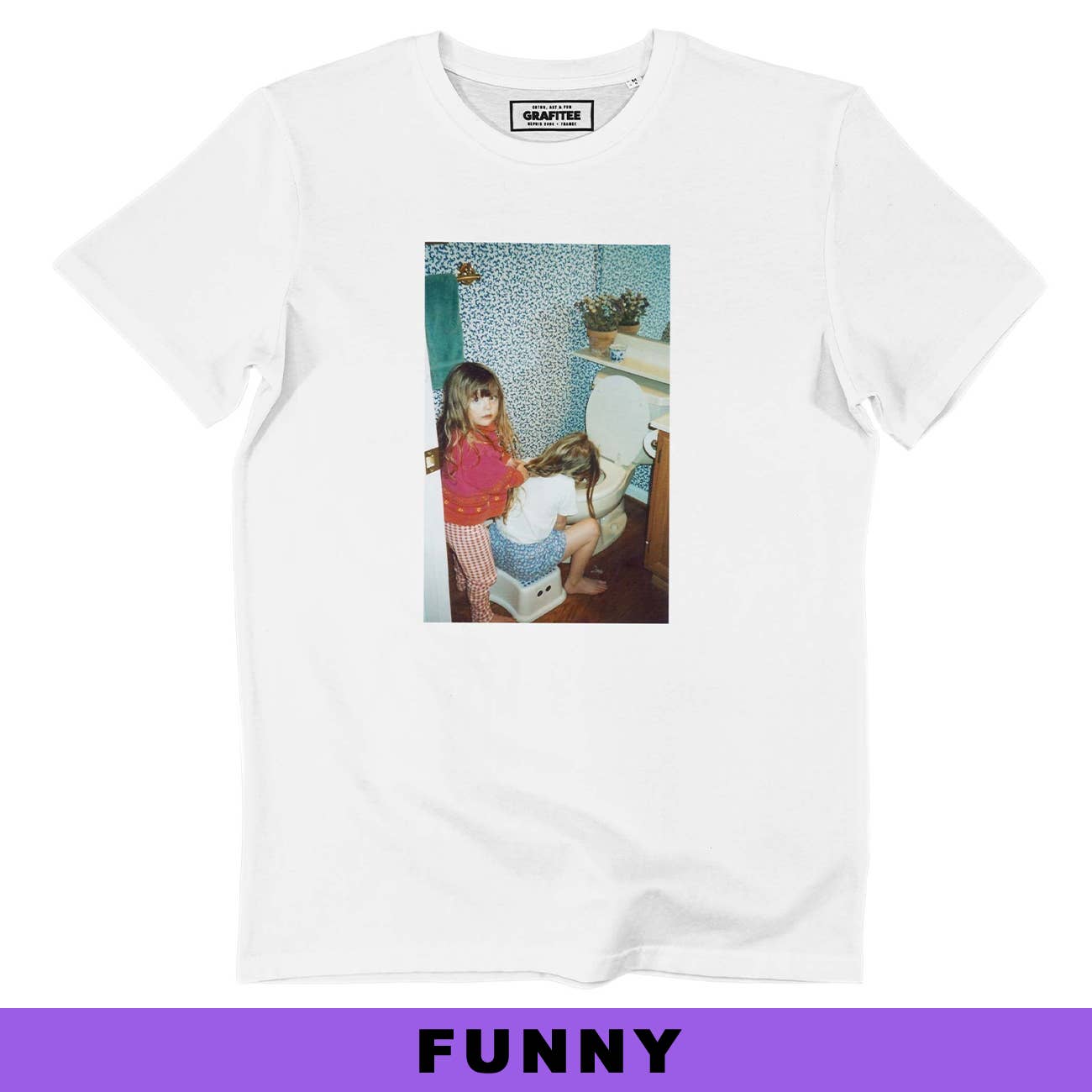 T-shirt unisex vintage BFF divertente