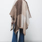 Mantella in maglia color block