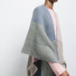 Mantella in maglia color block