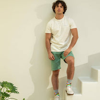 Bermuda in cotone biologico verde