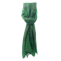 Foulard estivo leggero in viscosa verde