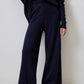 Set maglia e pantaloni con frange