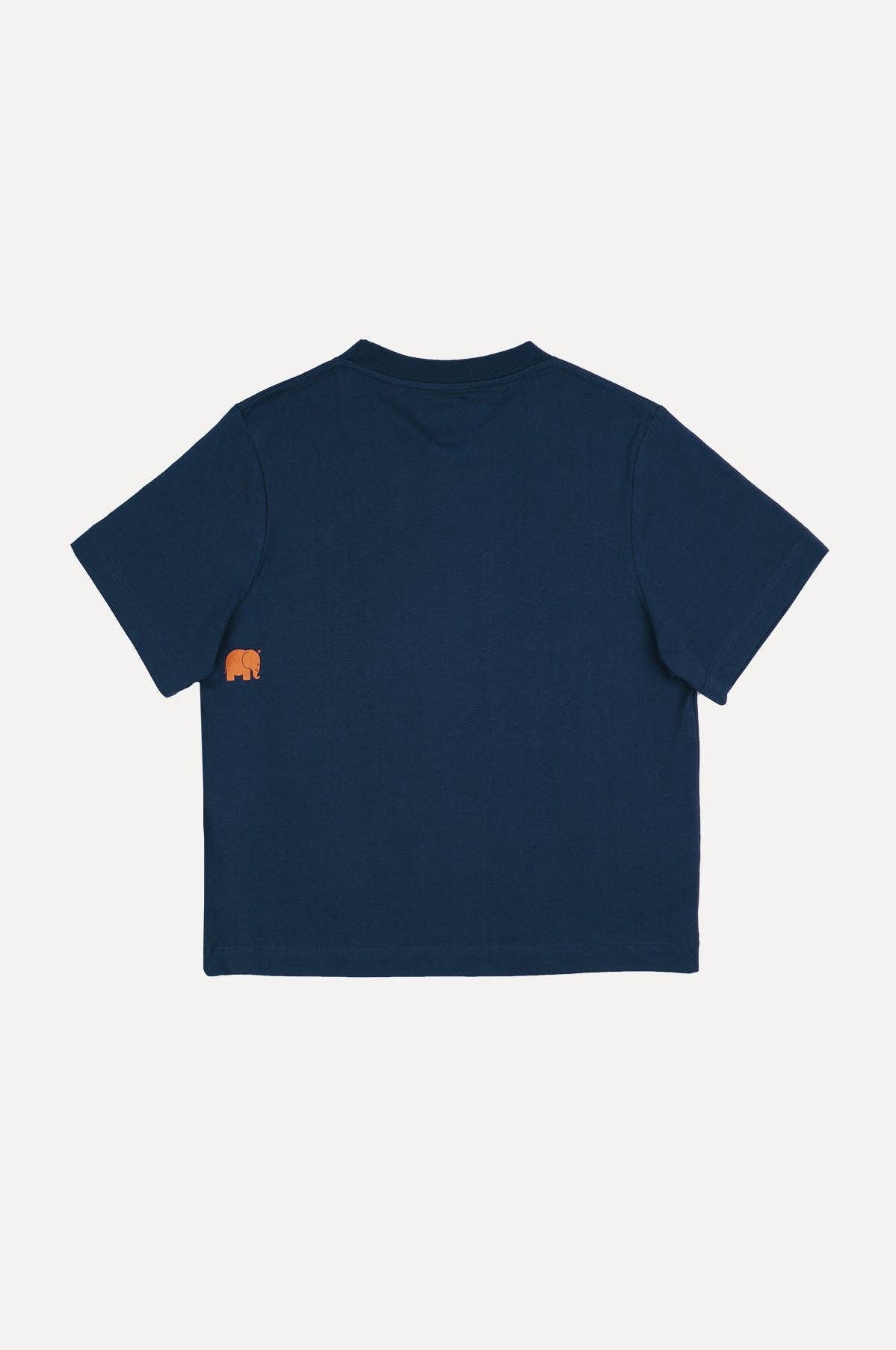 T-shirt donna Navajo in cotone biologico blu