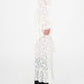 Gonna lunga asimmetrica in pizzo bianco Cupid