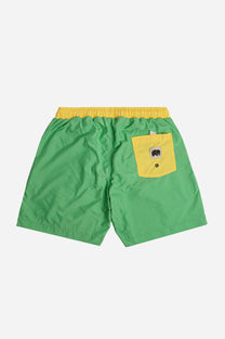 Costume da bagno uomo color block verde primavera