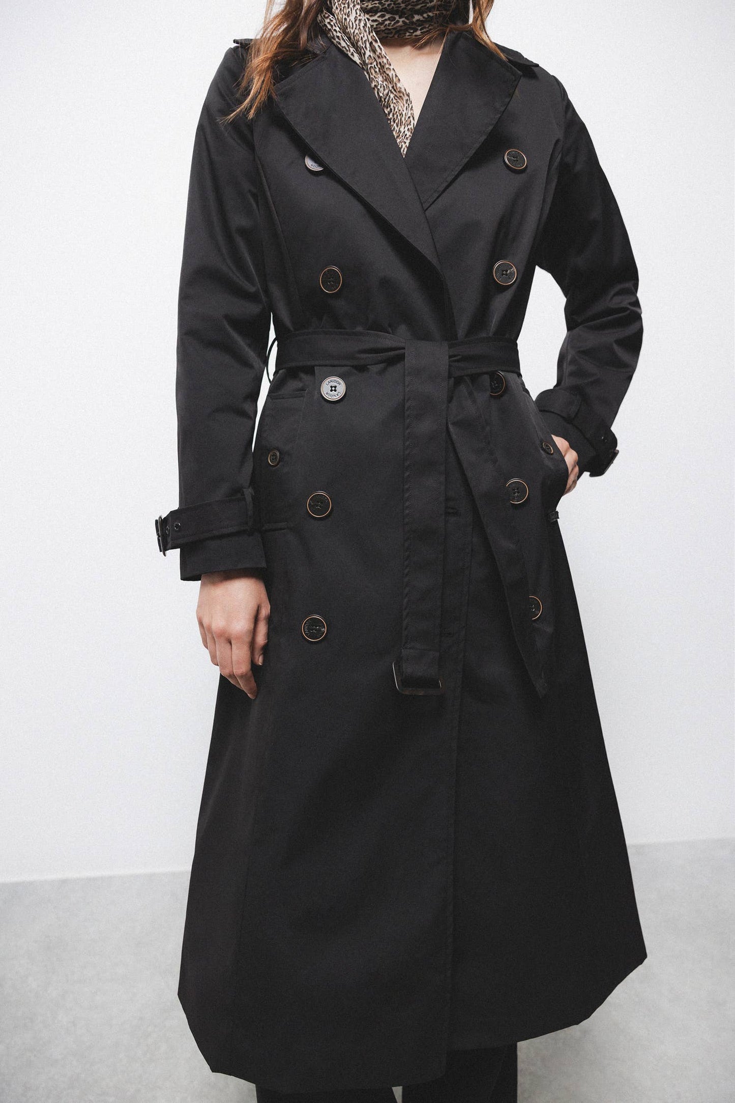 Trench classico doppiopetto con cintura