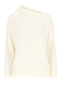 Maglia in Lana e Cashmere con Collo a Cascata