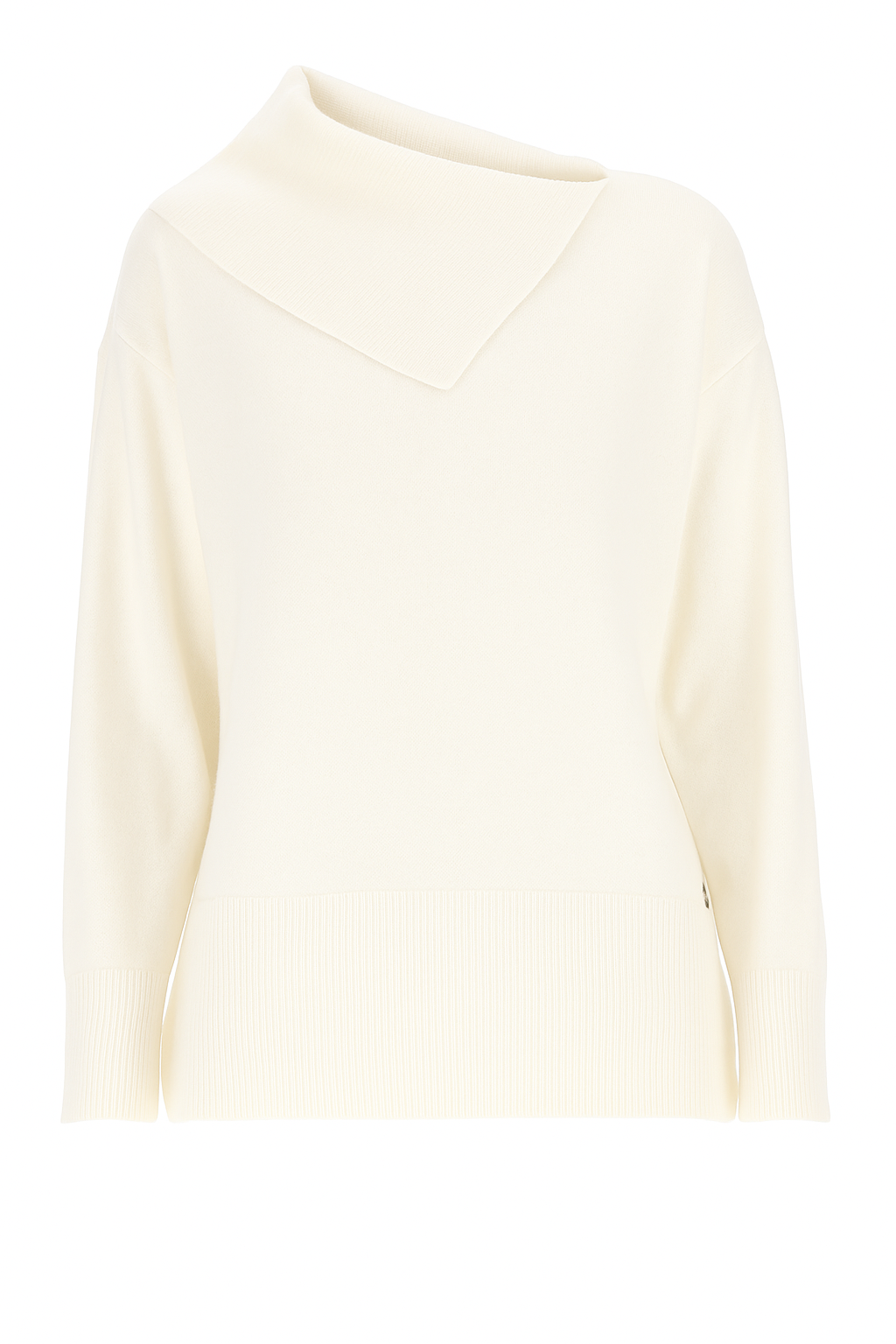 Maglia in Lana e Cashmere con Collo a Cascata