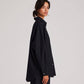 Camicia Astrid in popeline di cotone biologico nera