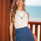 Top a Costine con Bottoni
