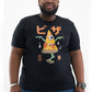 T-shirt Yokai Pizza vintage giapponese in cotone biologico
