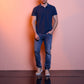 Jeans denim elasticizzati slim fit da uomo