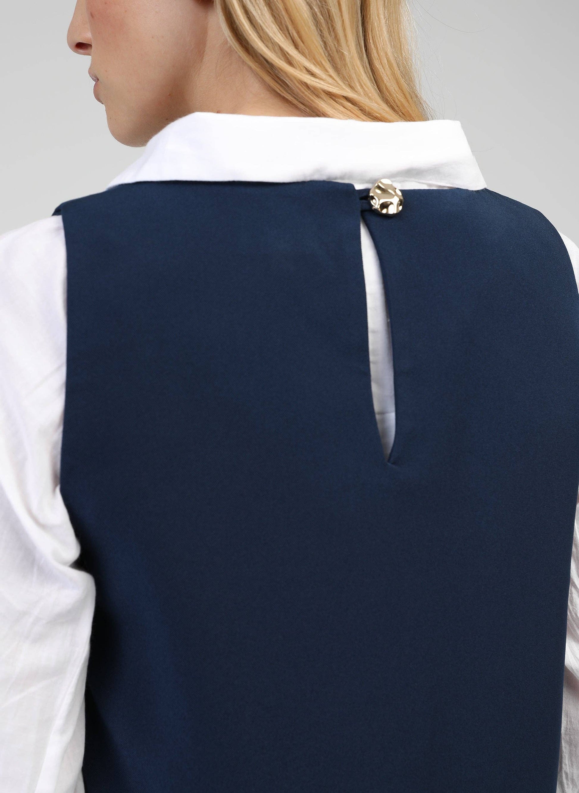 Abito corto Maleo blu marino