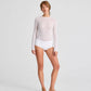 Top a Maniche Lunghe in Lana Thyra Bianco