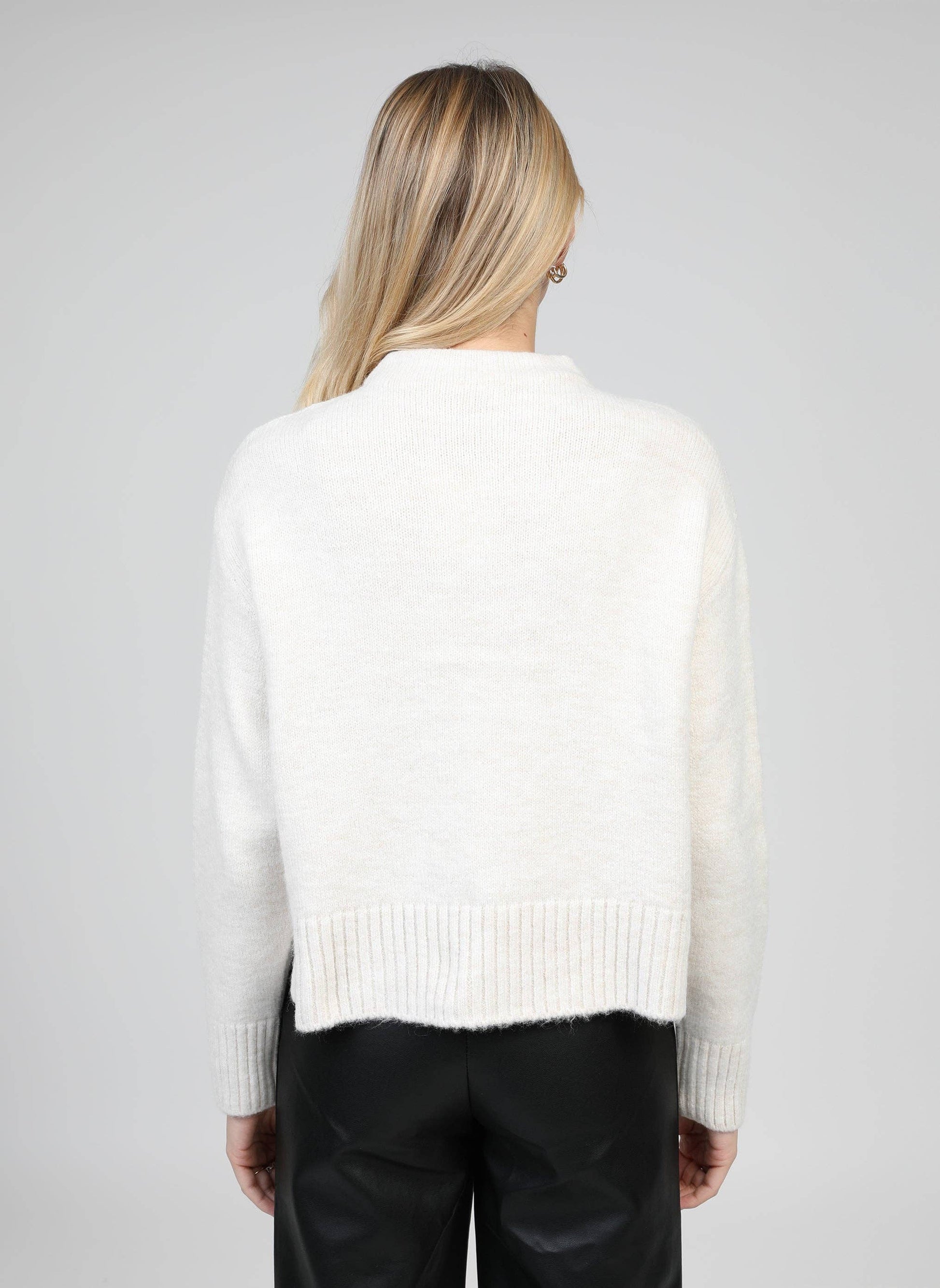 Maglione Lorana écru girocollo