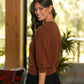Cardigan in cotone con maniche a 3/4