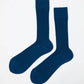 Calze eleganti in lana merino blu