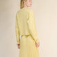Maglione corto a trecce in misto cashmere girocollo