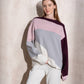 Maglione in maglia color block