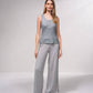 Top basic a canotta con scollo rotondo