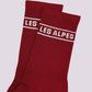 Calze Les Alpes in cotone biologico con logo