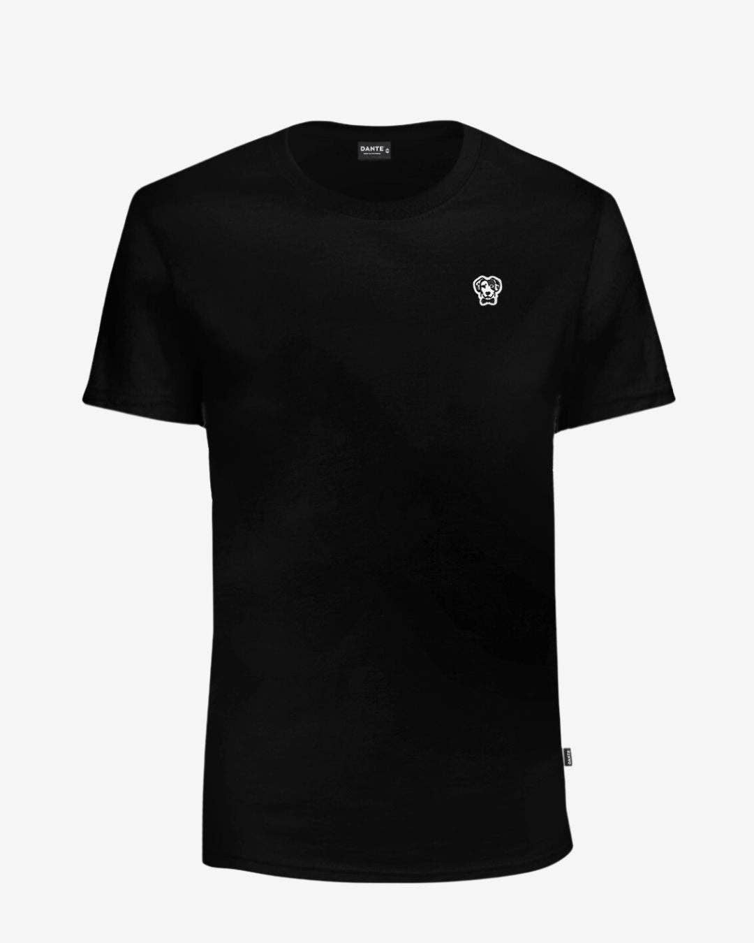 T-shirt donna nera antimacchia in cotone