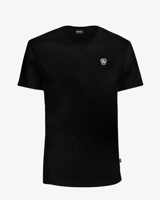 T-shirt donna nera antimacchia in cotone