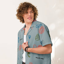 Camicia da piscina oversize unisex "Dolce Vita" con stampa