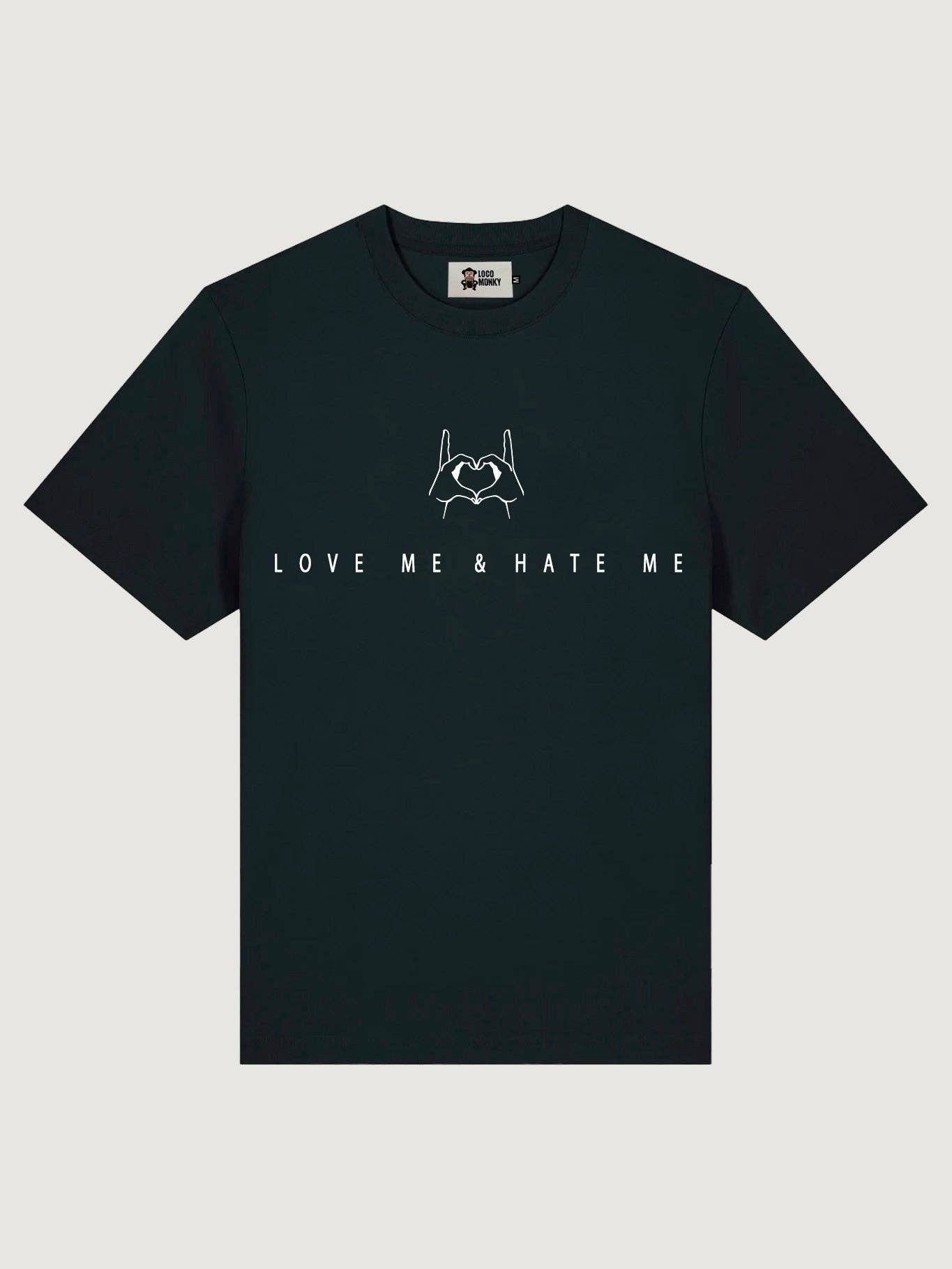 T-shirt unisex Love Me & Hate Me con ricamo