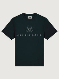 T-shirt unisex Love Me & Hate Me con ricamo