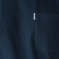 T-shirt in cotone biologico blu navy con taschino