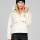 Giacca Candice in pelliccia sintetica con zip