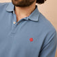 Polo Gaston in cotone biologico Blueberry
