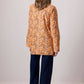 Camicia in cotone floreale vintage con bottoni