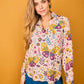Camicia Bellota con stampa farfalle