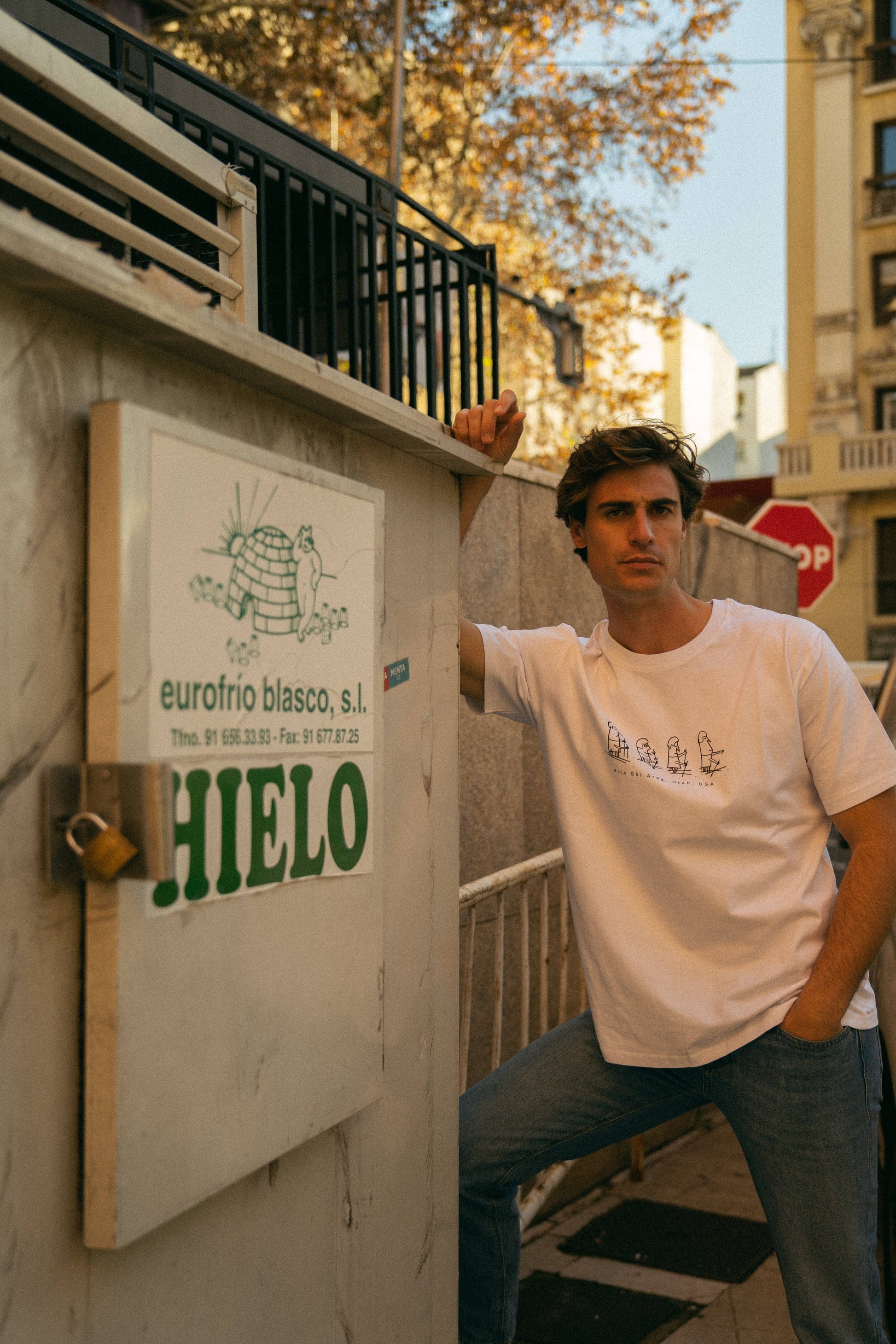 T-shirt Snow Pope in cotone biologico