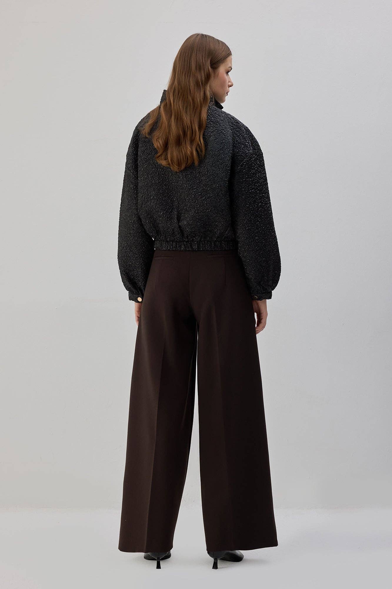 Giacca bomber jacquard