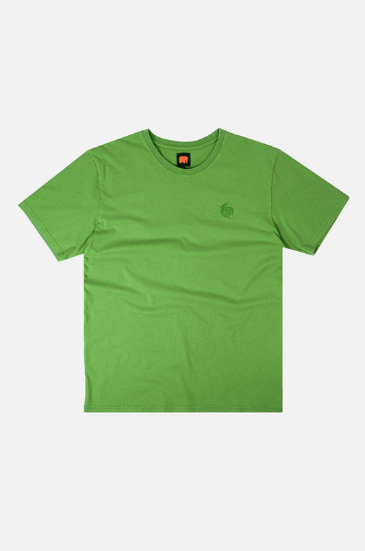 T-shirt tinta in capo verde rachide in cotone biologico