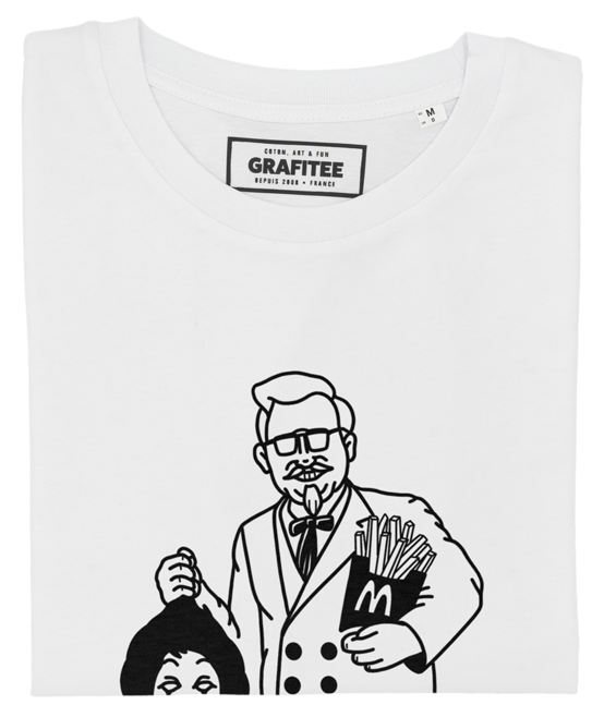 T-shirt unisex Fast Food War in cotone biologico