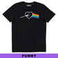 T-shirt unisex Love arcobaleno con stampa grafica
