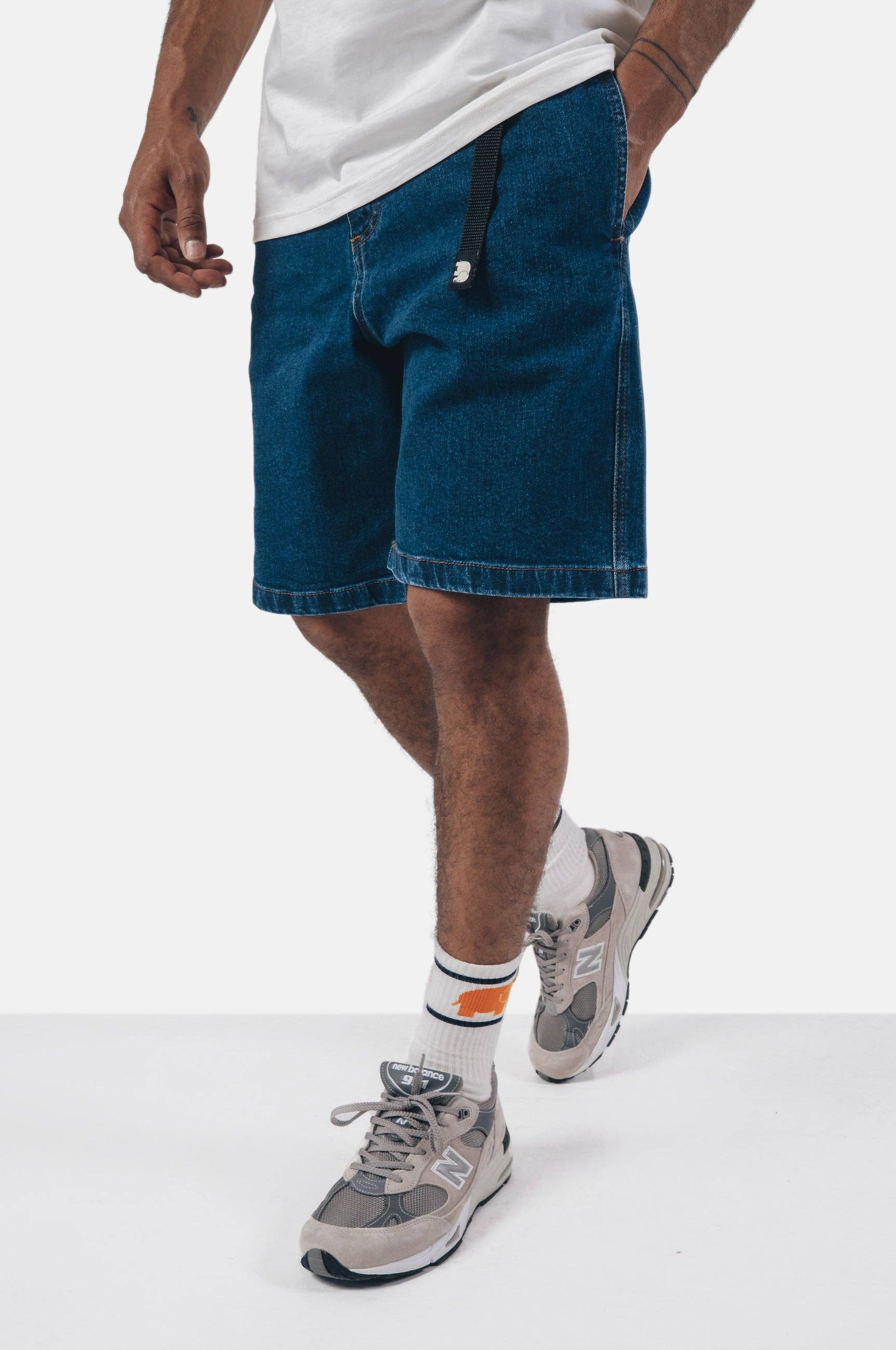 Pantaloncini da arrampicata in denim riciclato Ozone Wash