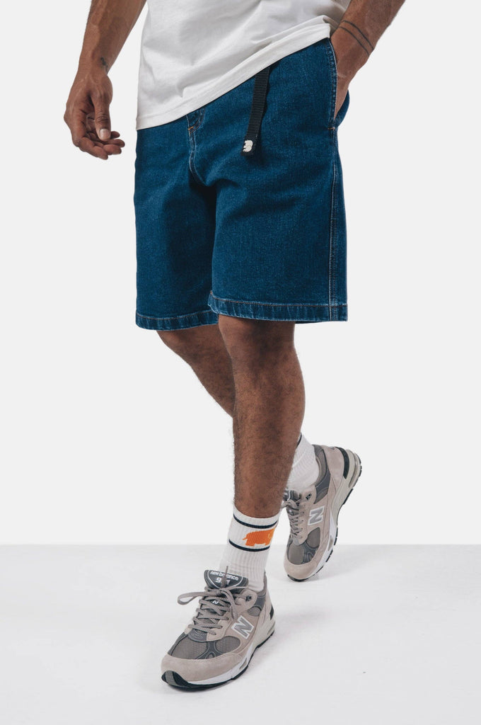 Pantaloncini da arrampicata in denim riciclato Ozone Wash