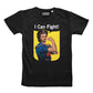 T-shirt unisex con stampa "I Can Fight"