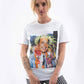 T-shirt unisex Chirac Fleurs in cotone biologico