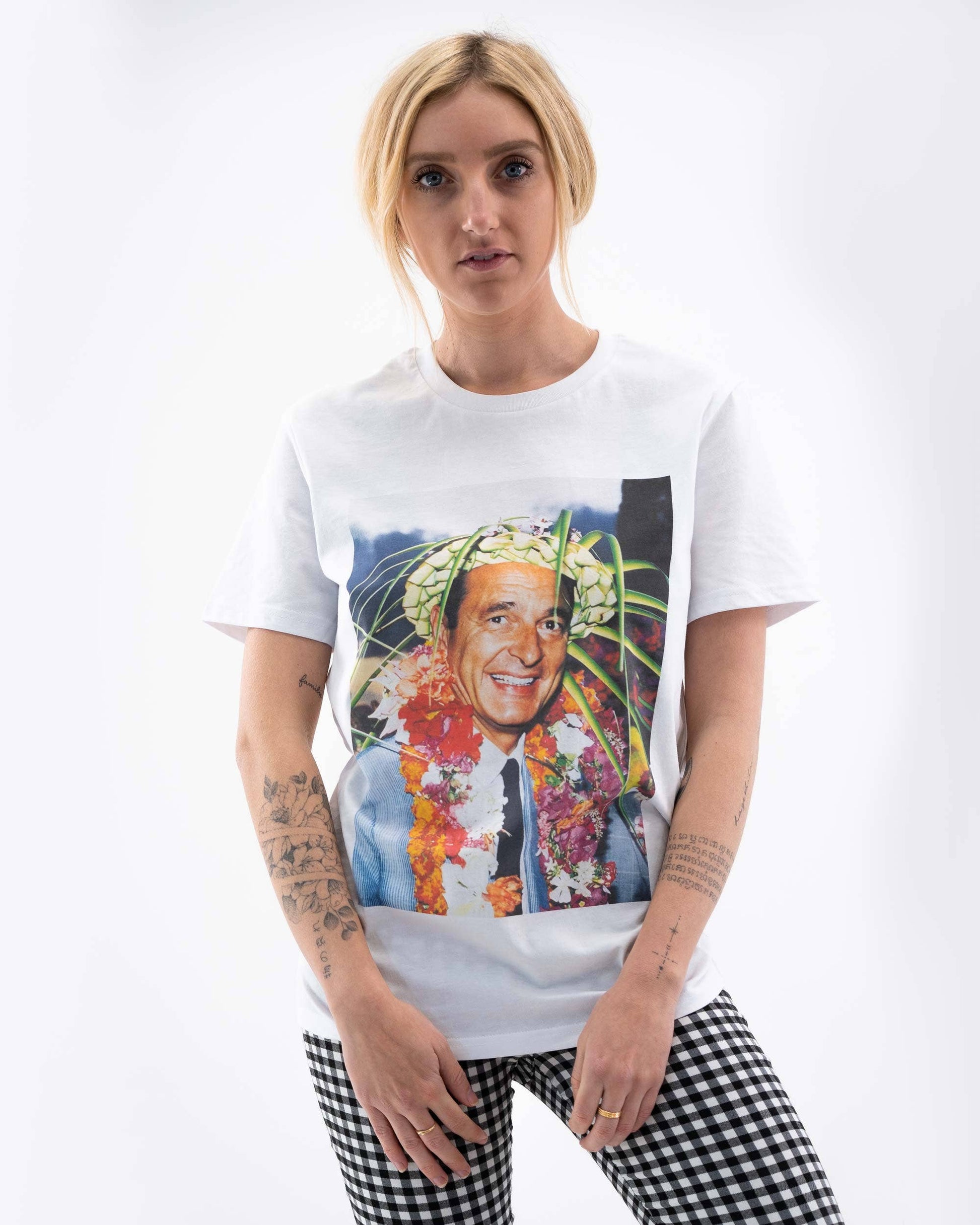 T-shirt unisex Chirac Fleurs in cotone biologico
