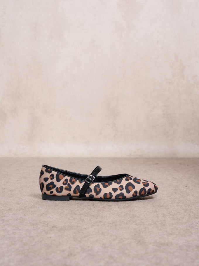 Ballerine Mary Jane animalier leopardate