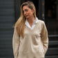 Maglione in lana con scollo a V