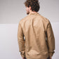 Camicia uomo in misto lino con doppie tasche