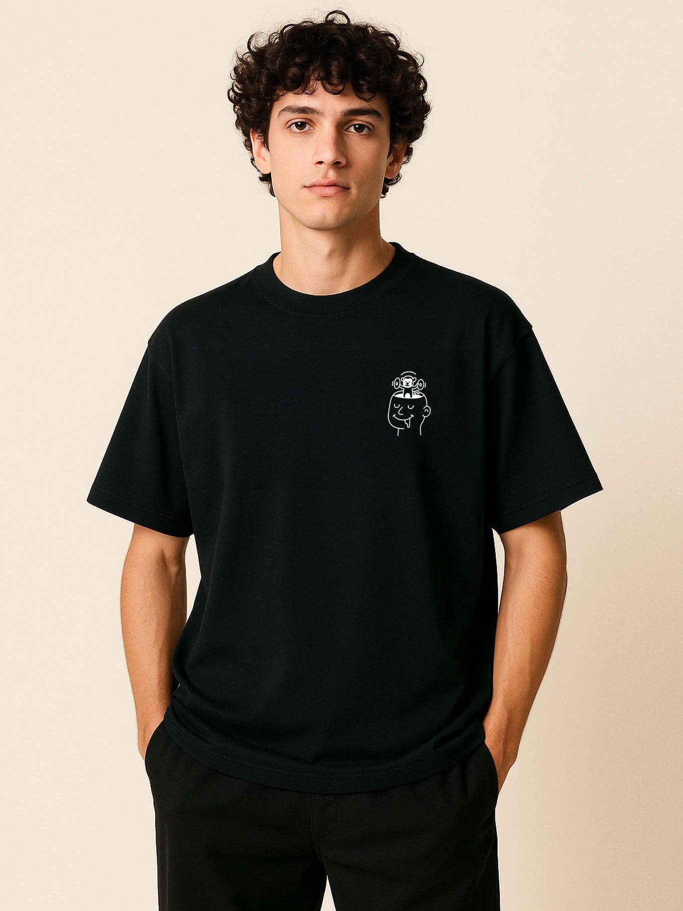 T-shirt So Good nera Loco Monky